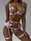 Pastel Perfection Embroidered Lingerie Sets