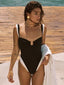 Black & White Cutout One-Piece Swimsuit