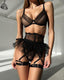 Shadow Seductress Feathered Lingerie