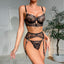Noir Finesse Lace Lingerie Set