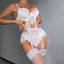 "Bridal Bliss" Babydoll Lingerie Set with Stockings