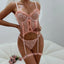 "Blush Beauty" Lace Corset Lingerie Set