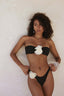 Floral Accent Bandeau Bikini Set